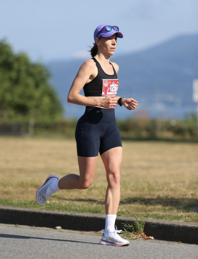 Pilates Teacher Running outdoors